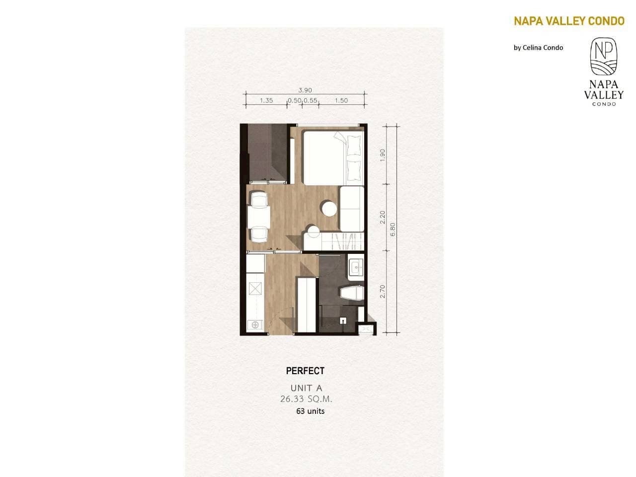 PERFECT — Studio (Type A) — floor plan