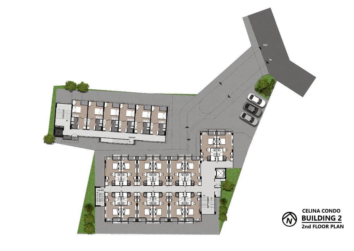 The Celina Condo A — building floor plan