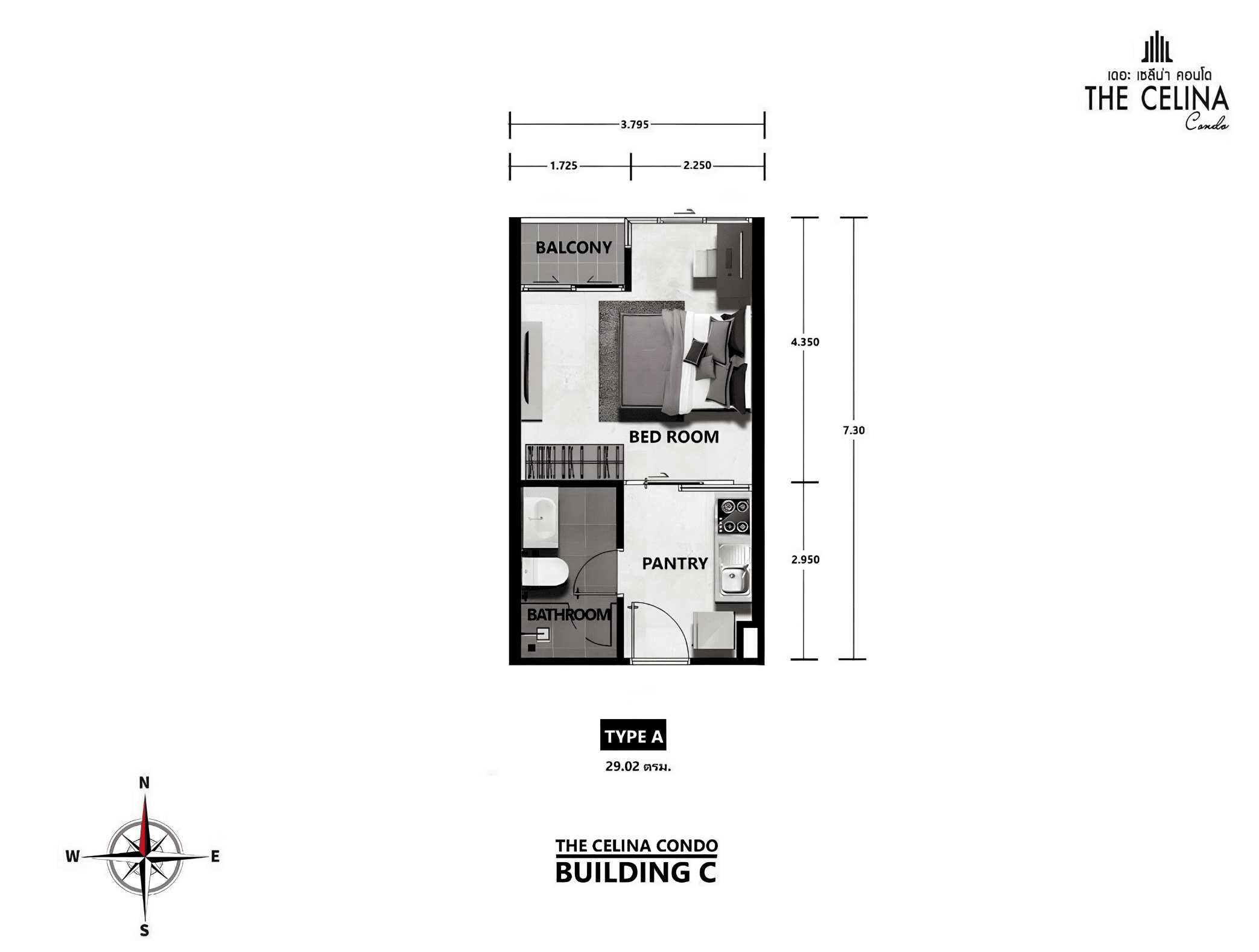 Studio — floor plan